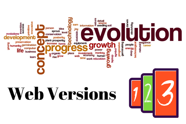 Evolution of Web Versions